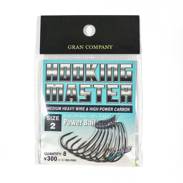 Varivas Nogales Hooking MasterPower Bait Finesse Hooks, #2 Offset Hook