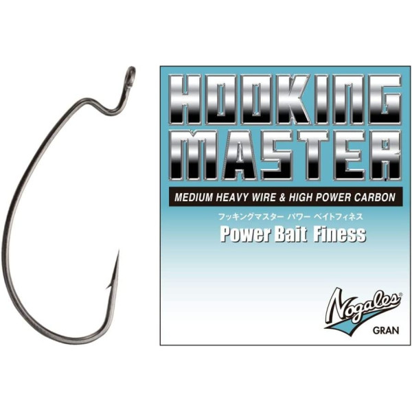 Varivas Nogales Hooking MasterPower Bait Finesse Hooks, #2 Offset Hook
