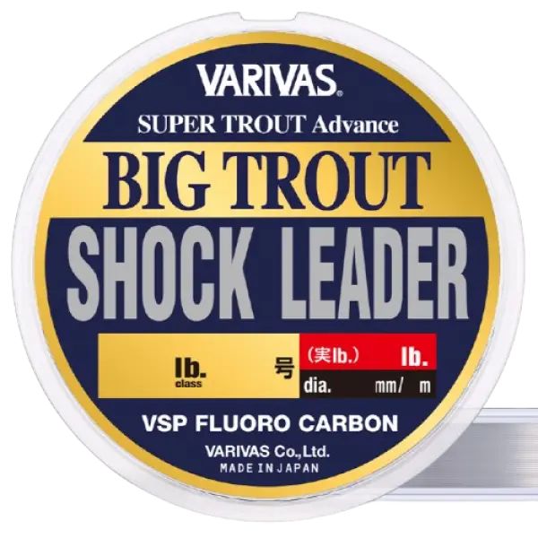 Флюрокарбон Varivas Big Trout Shock Leader VSP Fluoro 30m 9kg 0.370mm