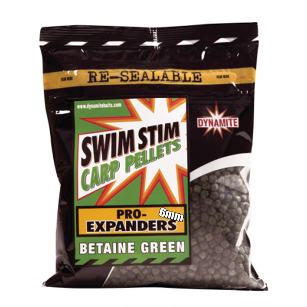 Пеллетс Dynamite Baits Swim Stim Pro Expande Green 6mm 350g