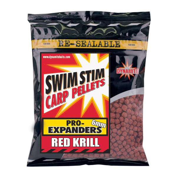 Pellets Dynamite Baits Swim Stim Pro Expa Red Krill 6mm 350g