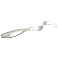 Z-Man Streakz Curly Tails 5" Floating Silicone 4-Pack #Pearl
