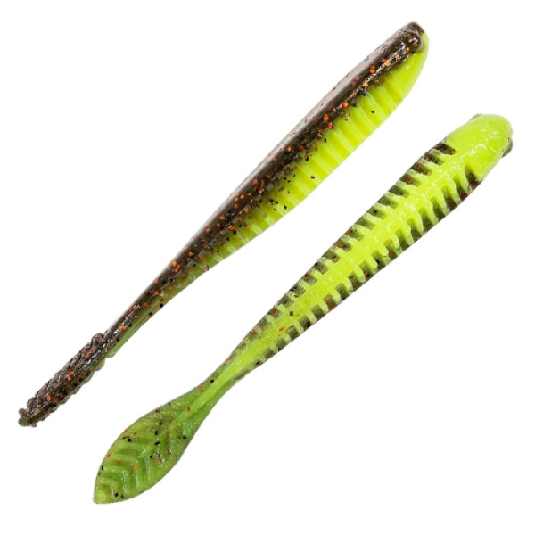 ZMAN Trick Shotz 4.2" Floating Silicone Shots (5 pcs) #Coppertreuse