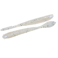 ZMAN Trick Shotz 4.2" Floating Silicone Shots, 5 Pack, White Lightning