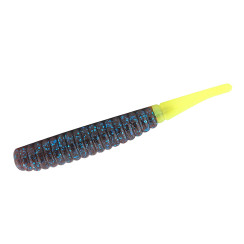 Плаваючий силікон Z-Man Thick Trick 3.75" 6pc #Plum/Chartreuse Tail