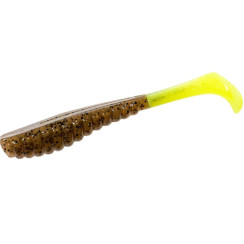 Плаваючий силікон Z-Man Swimmin' Trout Trick 3.5" 6pc #Pumpkin/Chartreuse Tail