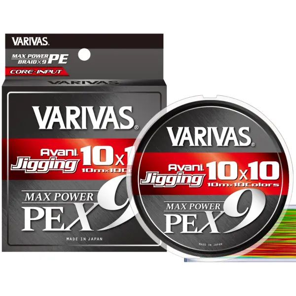 Шнур Varivas Avani Jigging Max Power X9 10*10 Multicolor 300m 30.6kg 0.330mm #4.0