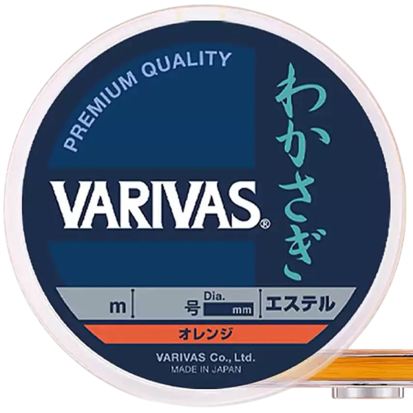 Line Varivas Wakasagi Ester Orange 60m 0.104mm