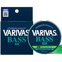 Cord Varivas Bass PE X4 150m Flash Green 4.5kg 0.128mm #0.6