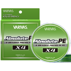 Шнур Varivas Absolute PE X4 150м 4.5kg 0.128mm #0.6