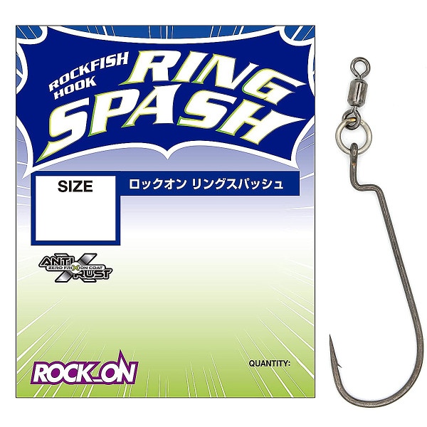 Гачок офсетний Varivas Rock-On Ring Spash #3/0 4шт.