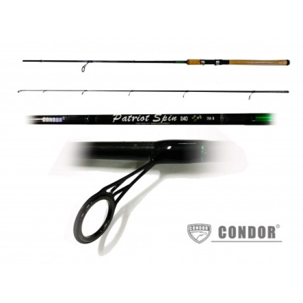 Condor Patriot Spin plug-in spinning rod, 2.4m, 10-30g, IM8 carbon