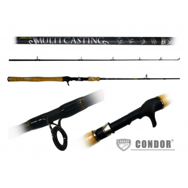 Condor Multi Casting Carbon IM8 Plug-in Spinning Rod, 1.8m, 40-80g