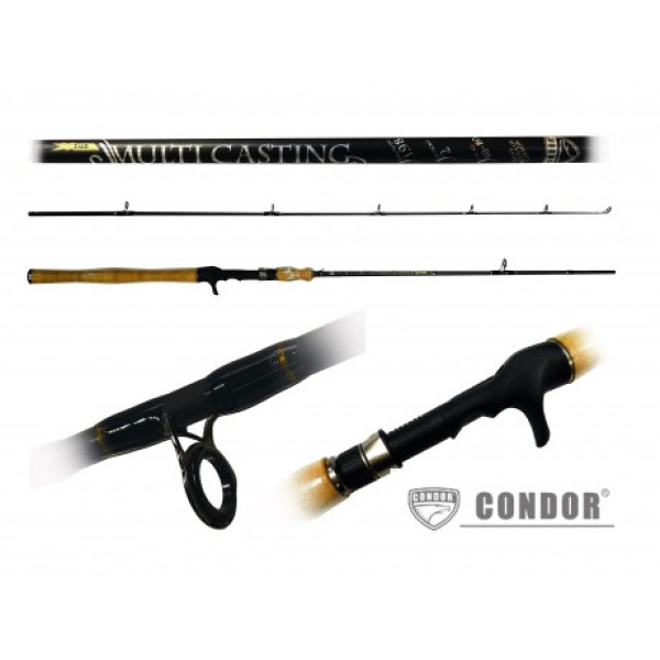 Condor Multi Casting Carbon IM8 Plug-in Spinning Rod, 1.98m, 40-80g