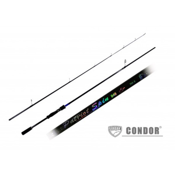 Condor Patriot Spin New plug-in spinning rod, 2.48m, IM8 carbon, 7-28g