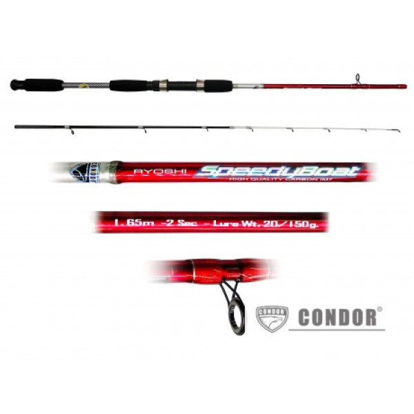 Condor Speedy Boat plug-in spinning rod, 1.65m, 150g, M7 carbon