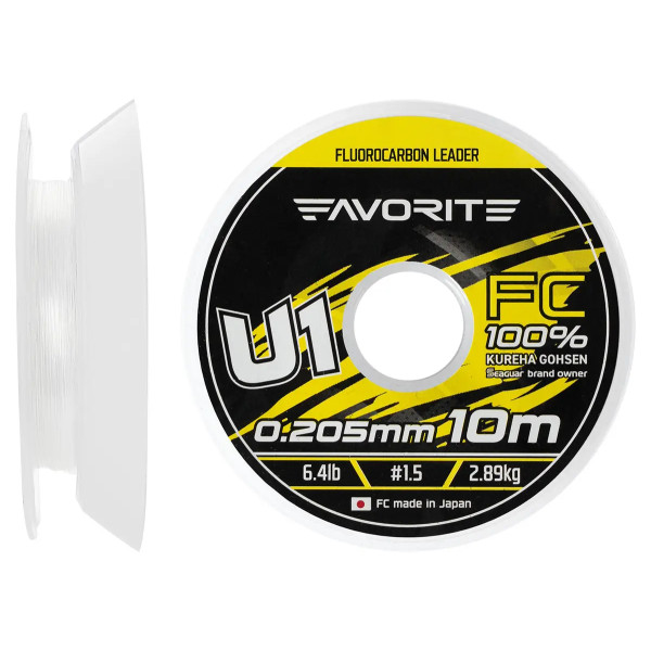 Флюорокарбон Favorite U1 FC 30m #6.0/0.405mm 23.5lb/10.67kg