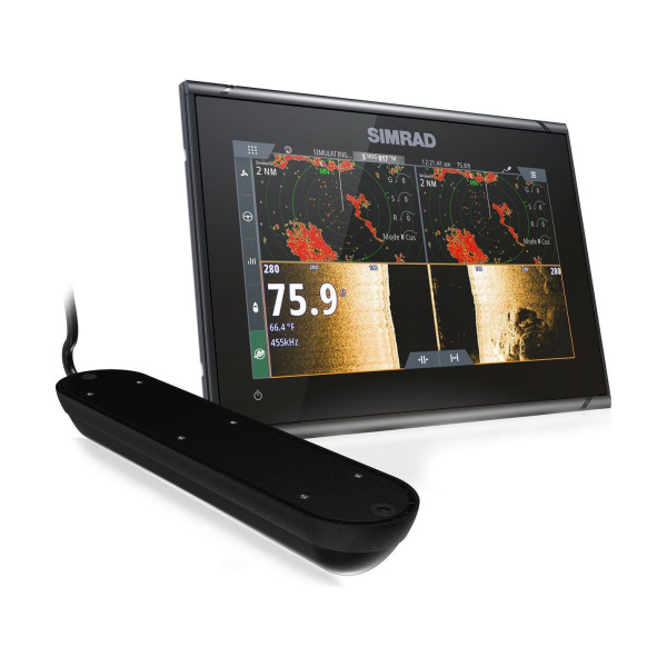 Simrad GO 9 XSE ROW Fishfinder/Chartplotter with 9-inch Active Imaging 3-in-1 Transducer