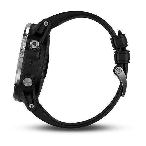 Смарт-часы Garmin Descent Mk1 Silver Sapphire с черным ремешком