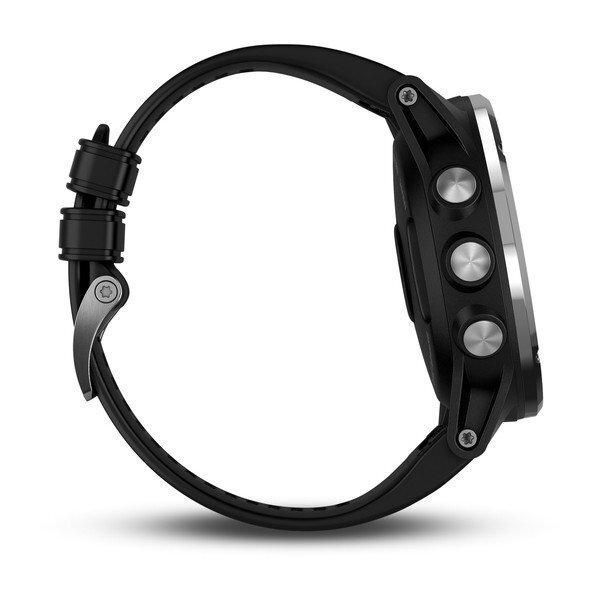 Смарт-часы Garmin Descent Mk1 Silver Sapphire с черным ремешком