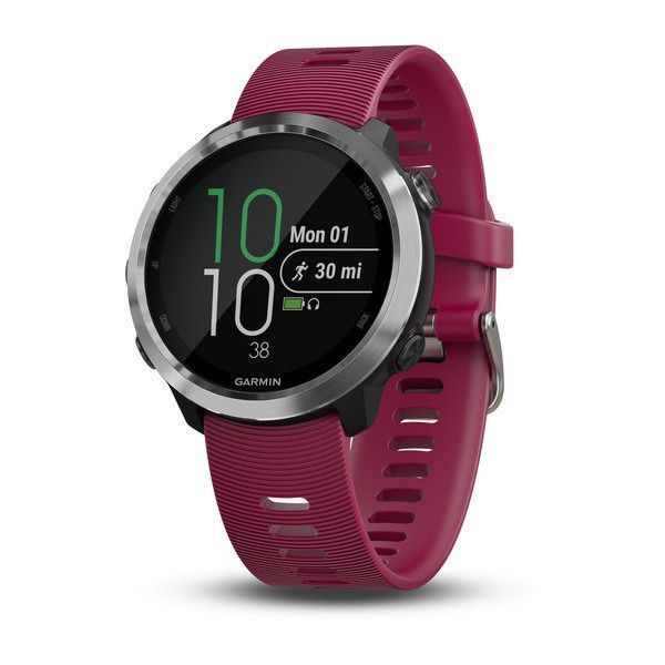 Смарт-часы Garmin Forerunner 645 Music, вишневый ремешок