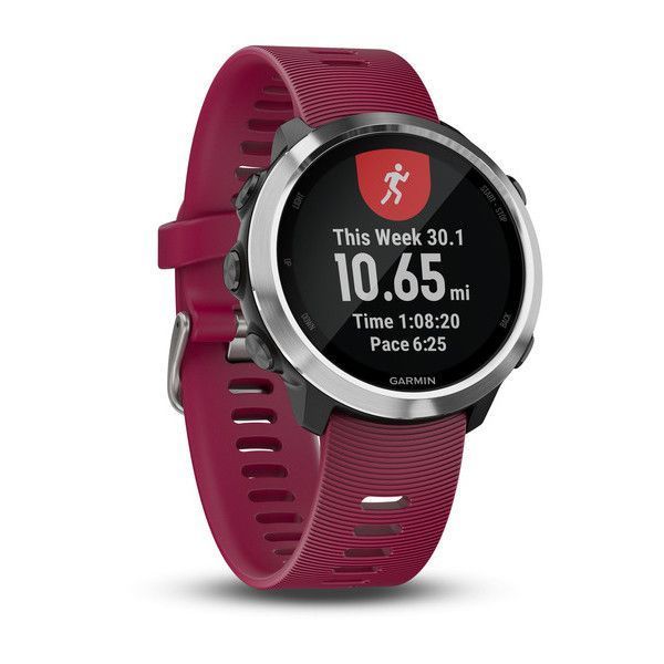 Смарт-часы Garmin Forerunner 645 Music, вишневый ремешок