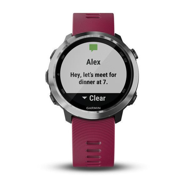 Смарт-часы Garmin Forerunner 645 Music, вишневый ремешок