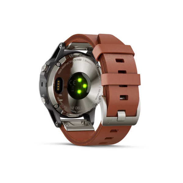 Garmin D2 Delta Smartwatch with Brown Leather Band