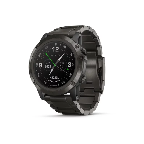 Смарт-годинник Garmin D2 Delta PX з титановим браслетом DLC
