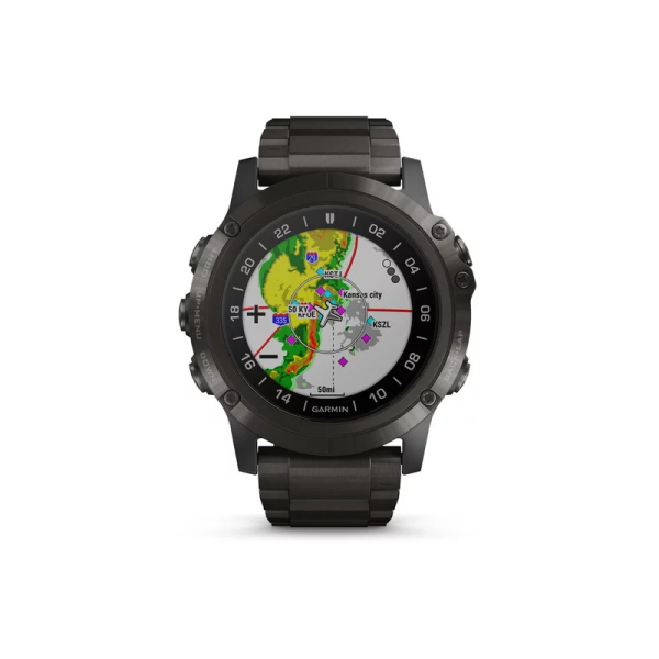 Смарт-годинник Garmin D2 Delta PX з титановим браслетом DLC