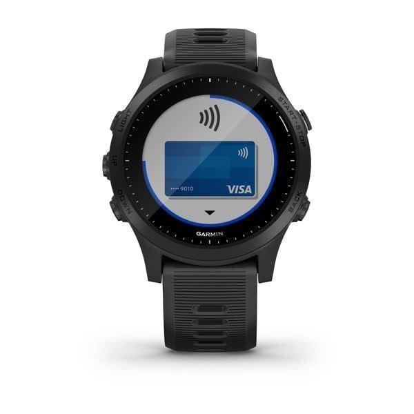 Смарт-годинник Garmin Forerunner 945 чорний з чорним ремінцем