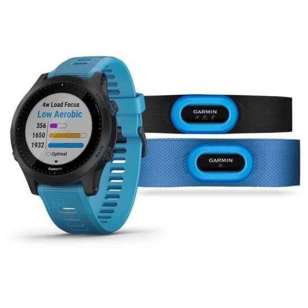 Смарт-годинник Garmin Forerunner 945 Bundle, блакитний ремінець