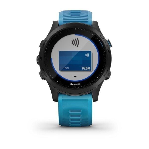 Смарт-годинник Garmin Forerunner 945 Bundle, блакитний ремінець