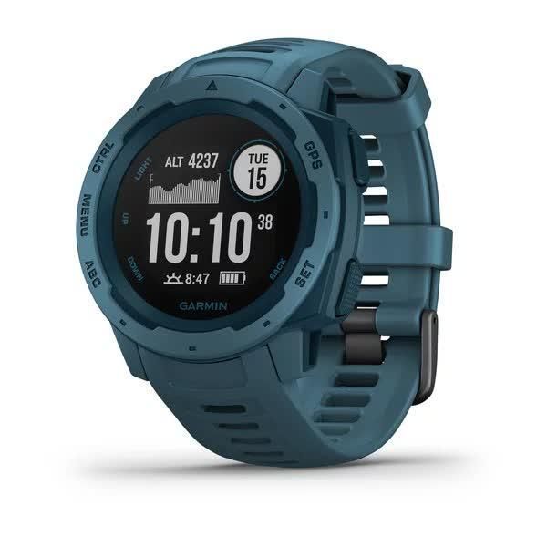 Garmin Instinct Lakeside Blue Smartwatch with Blue Band