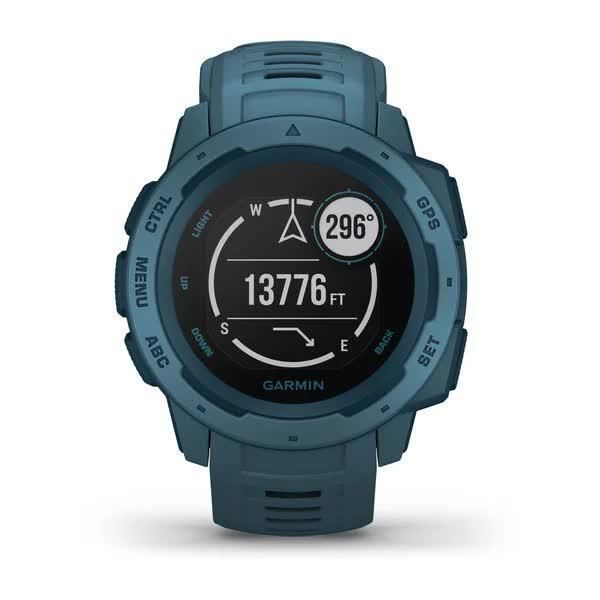 Garmin Instinct Lakeside Blue Smartwatch with Blue Band