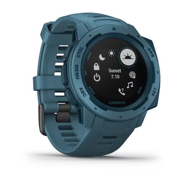Garmin Instinct Lakeside Blue Smartwatch with Blue Band