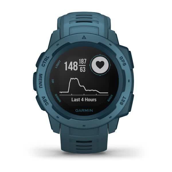 Garmin Instinct Lakeside Blue Smartwatch with Blue Band