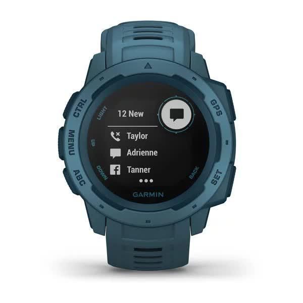 Garmin Instinct Lakeside Blue Smartwatch with Blue Band