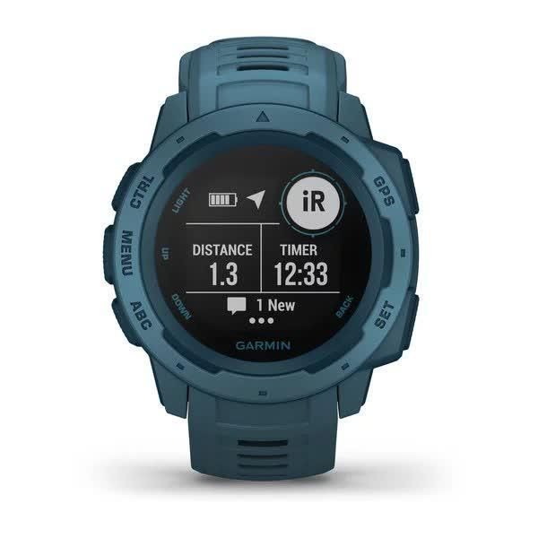 Garmin Instinct Lakeside Blue Smartwatch with Blue Band
