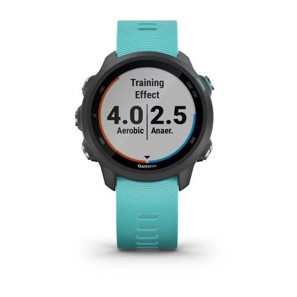 Garmin Forerunner 245 Music Smartwatch, Black/Turquoise