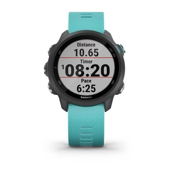 Garmin Forerunner 245 Music Smartwatch, Black/Turquoise
