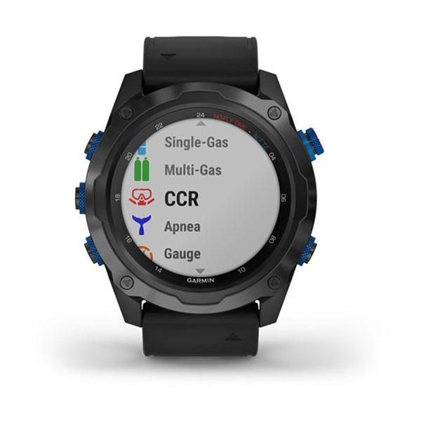 Garmin Descent Mk2i Titanium Carbon Gray DLC Smartwatch with Black Strap