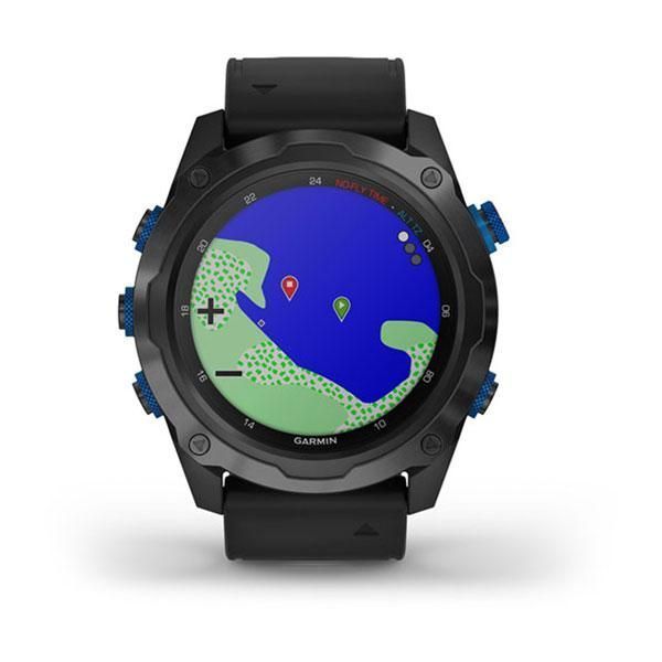 Garmin Descent Mk2i Titanium Carbon Gray DLC Smartwatch with Black Strap