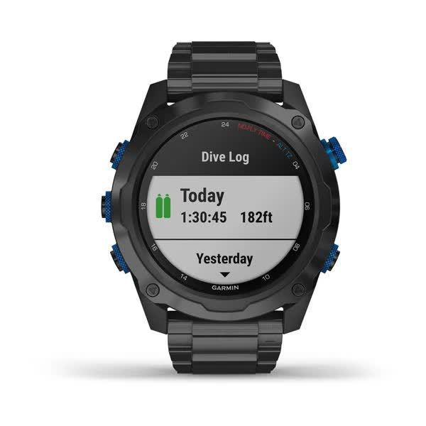 Garmin Descent Mk2i Titanium DLC Smartwatch with Titanium Strap and Descent T1 Transmitter