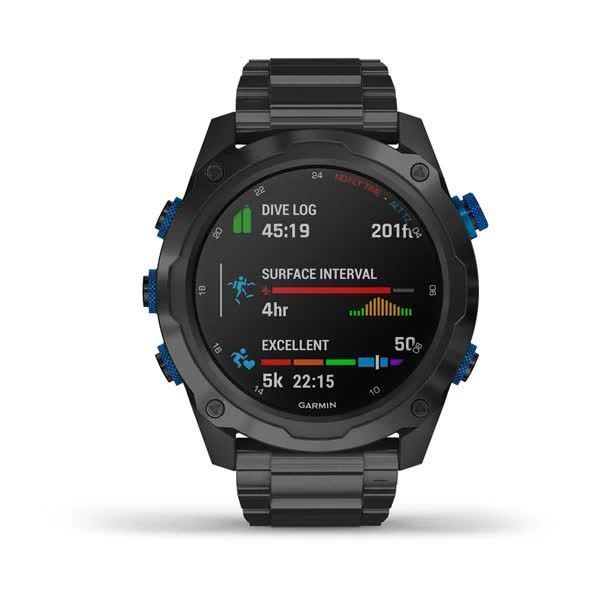 Garmin Descent Mk2i Titanium DLC Smartwatch with Titanium Strap and Descent T1 Transmitter
