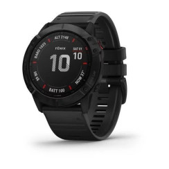 Garmin Fenix ​​6X Pro smartwatch in black with a black strap