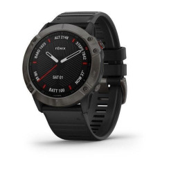 Garmin Fenix ​​6X Sapphire Carbon Gray DLC Smartwatch with Black Strap