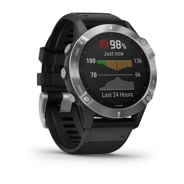 Garmin Fenix ​​6S Smartwatch Silver with Black Strap