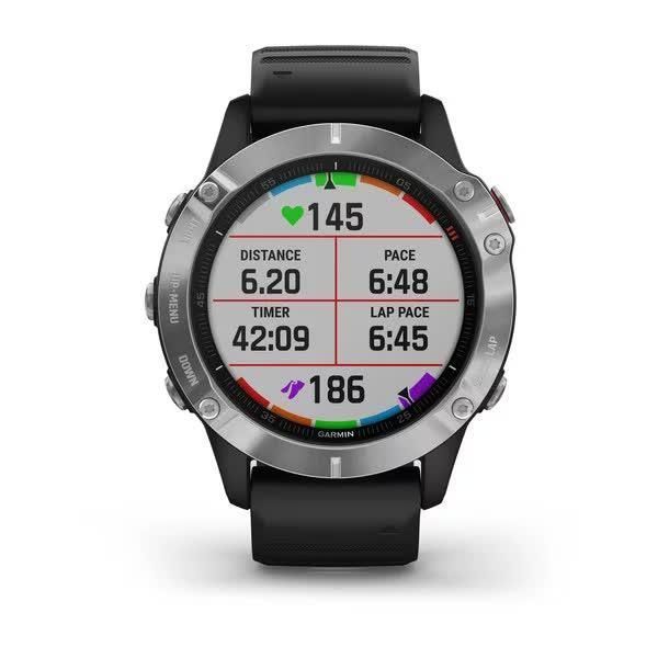 Garmin Fenix ​​6S Smartwatch Silver with Black Strap