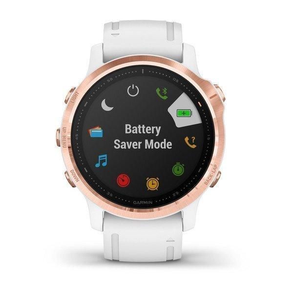 Garmin Fenix ​​6S Pro Rose Gold Smartwatch with White Band